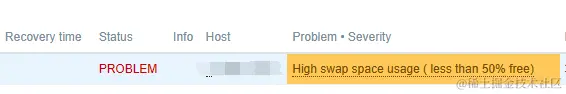 swap 使用率超过 50%