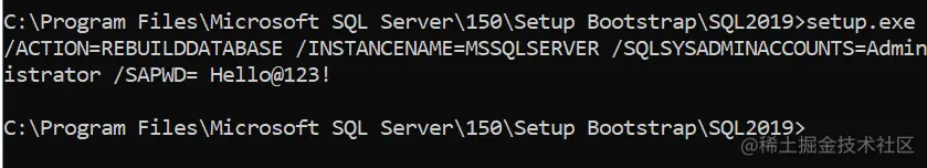 Rebuild system databases