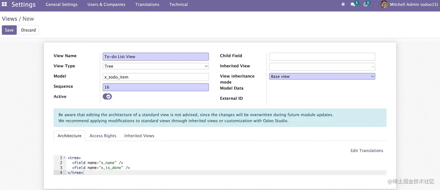 图1.20 – 任务清单列表视图定义