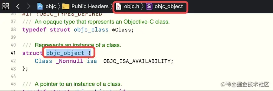 objc.h中的objc_object定义