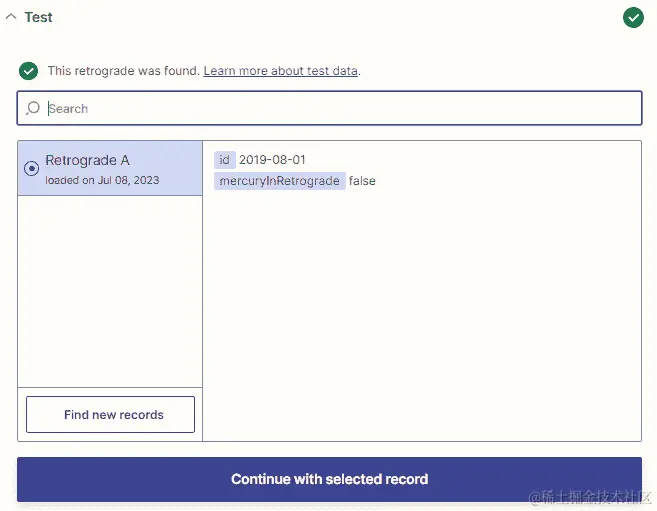 图 10.16 – ﻿水星离开逆行触发事件返回示例数据概览