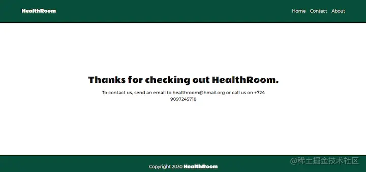 Gatsby and Tailwind CSS Contact Page Example