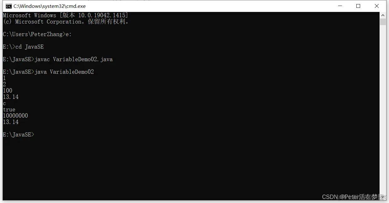变量使用的注意事项