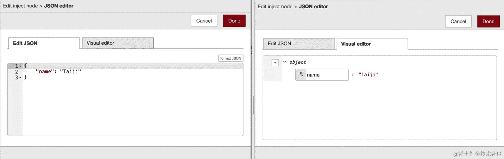 图 3.6 – JSON 编辑器