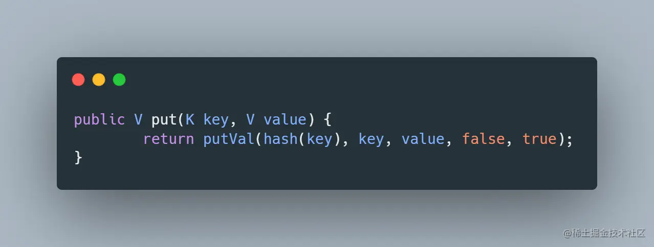 put方法内部调用