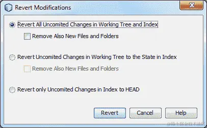 行动时间 - 撤销工作树的更改