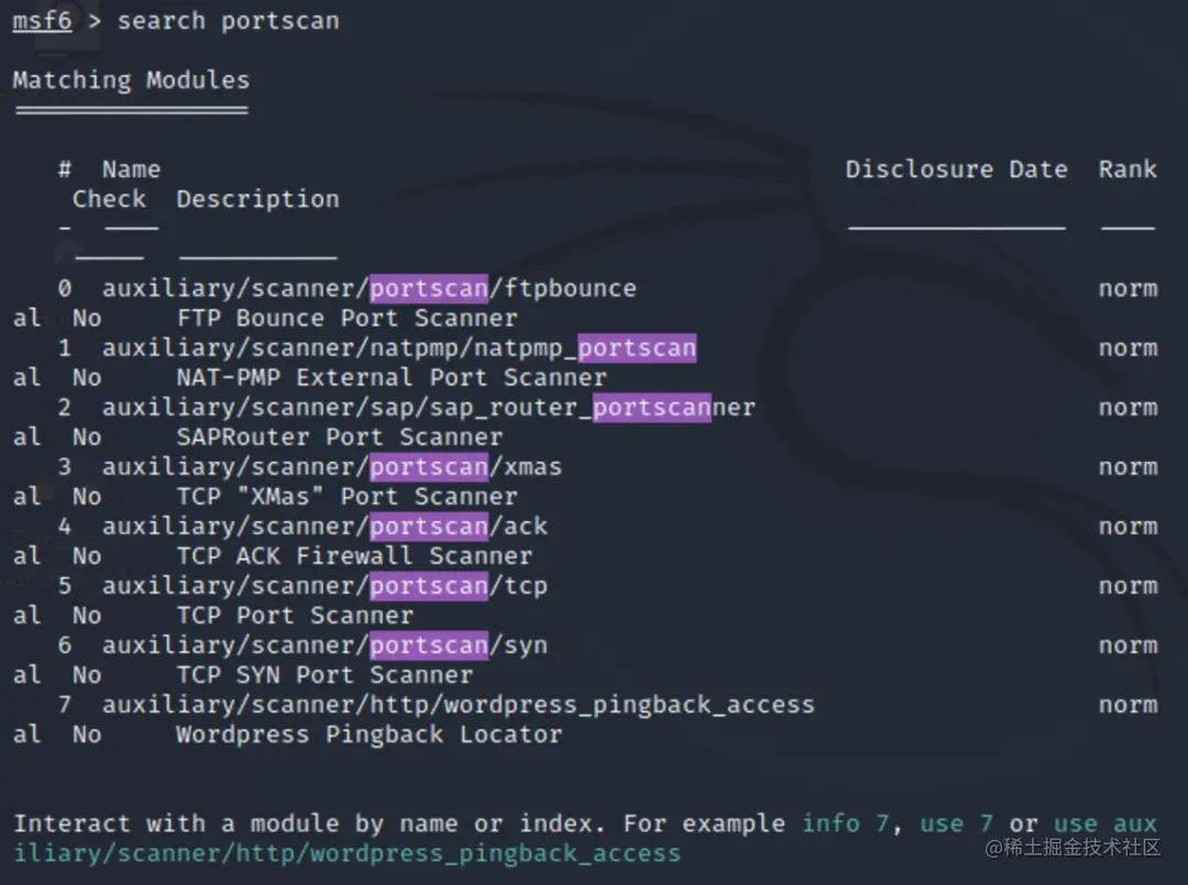 MSF的portscan模块-01