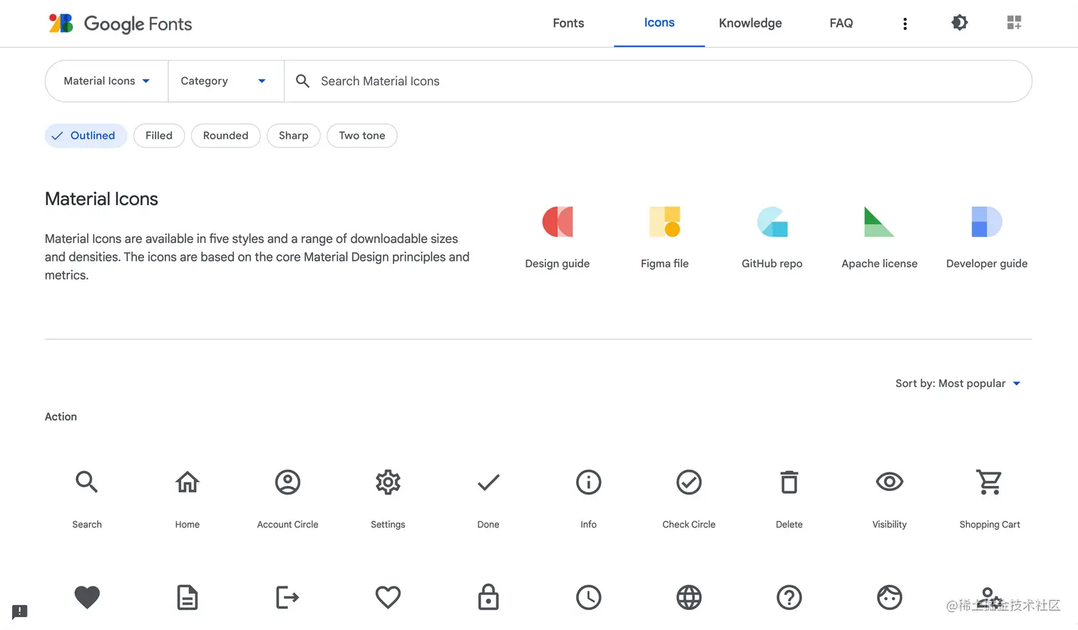 Material Icons 的使用及优化Material Icons 的使用及优化，提供了各种平台的官方方案支持，和支 掘金