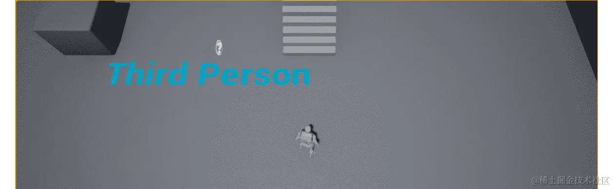 图 5.3：将相机旋转锁定到俯视角