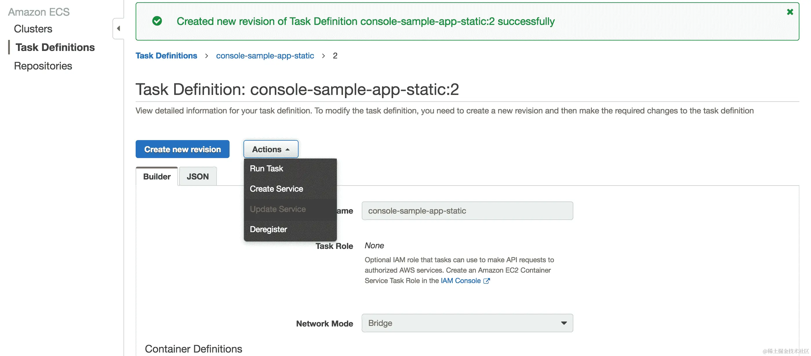 在 ECS 集群中更新 Docker 容器