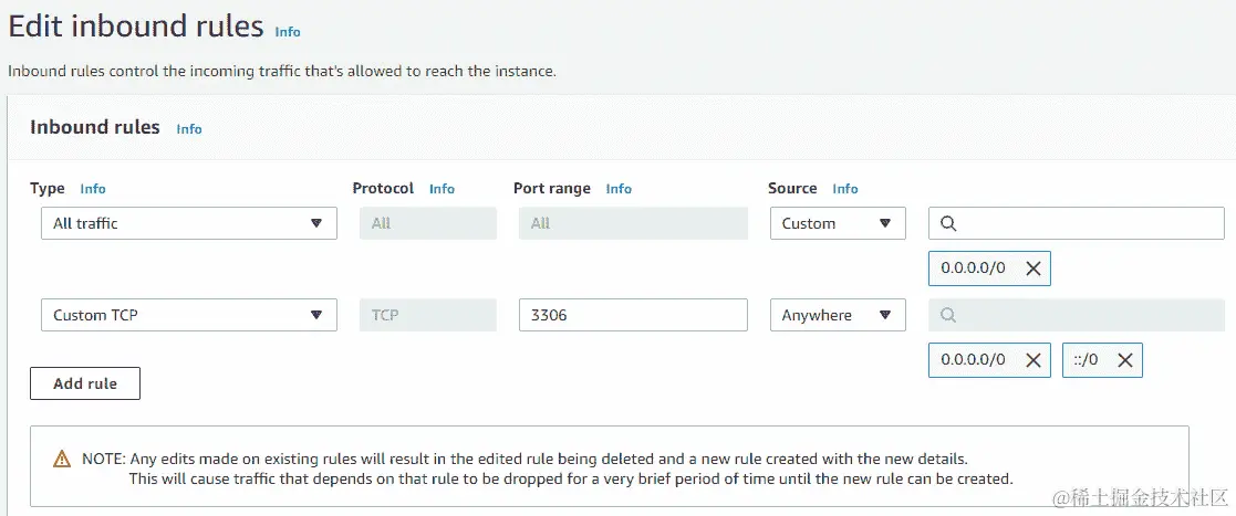 图 5.8 - 编辑规则