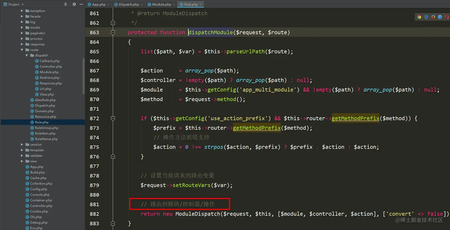 路由到模块/控制器/操作