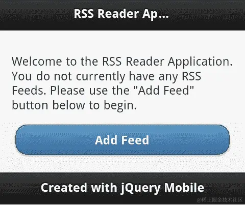 RSS 阅读器 — 应用程序