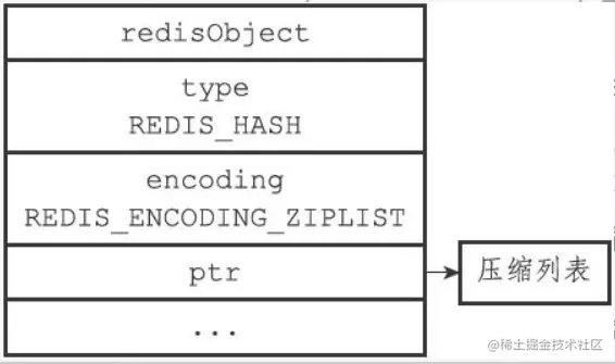 ziplist 编码的哈希对象
