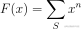 p(xD) x^n = p(n) x^n