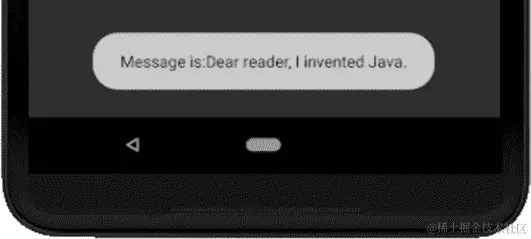 图 7.2 - 第二个弹出的 Toast 消息