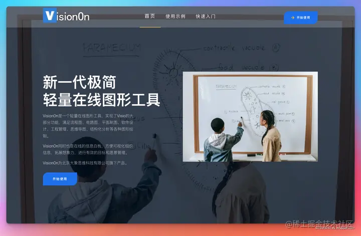 VisionOn 一款集流程图、思维导图、白板于一体的轻量级在线图形工具
