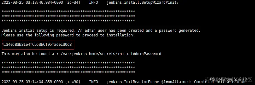 jenkins日志查看密码