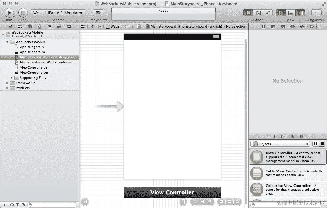 创建 WebSocket iPhone 应用