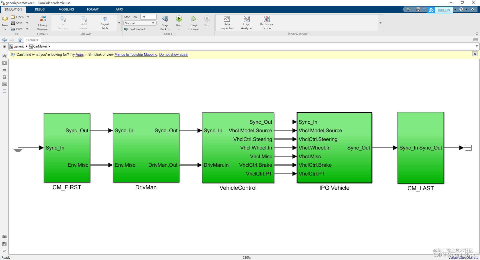 【CarMaker入门学习教程】Simulink内的子模块详细介绍 - 掘金