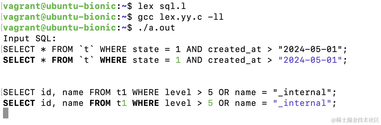 lex-sql-highlighter