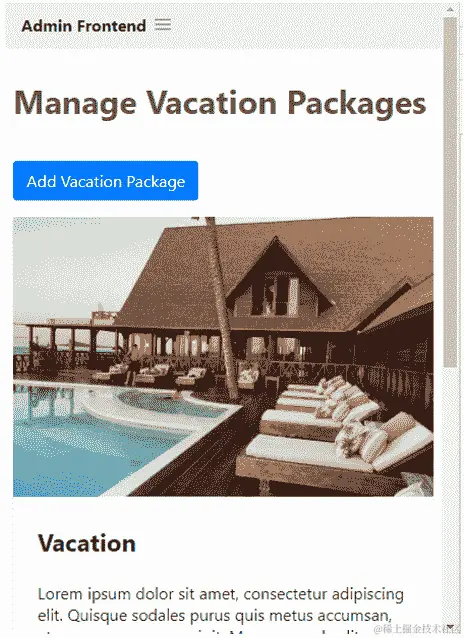 图 6.1 - 管理前端