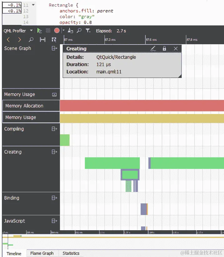图 12.8 - 创建部分下对象的详细信息