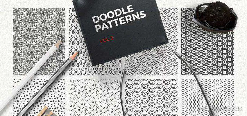 Doodle Patterns adobe illustrator