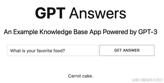 图 9.1 – GPT Answers 用户界面