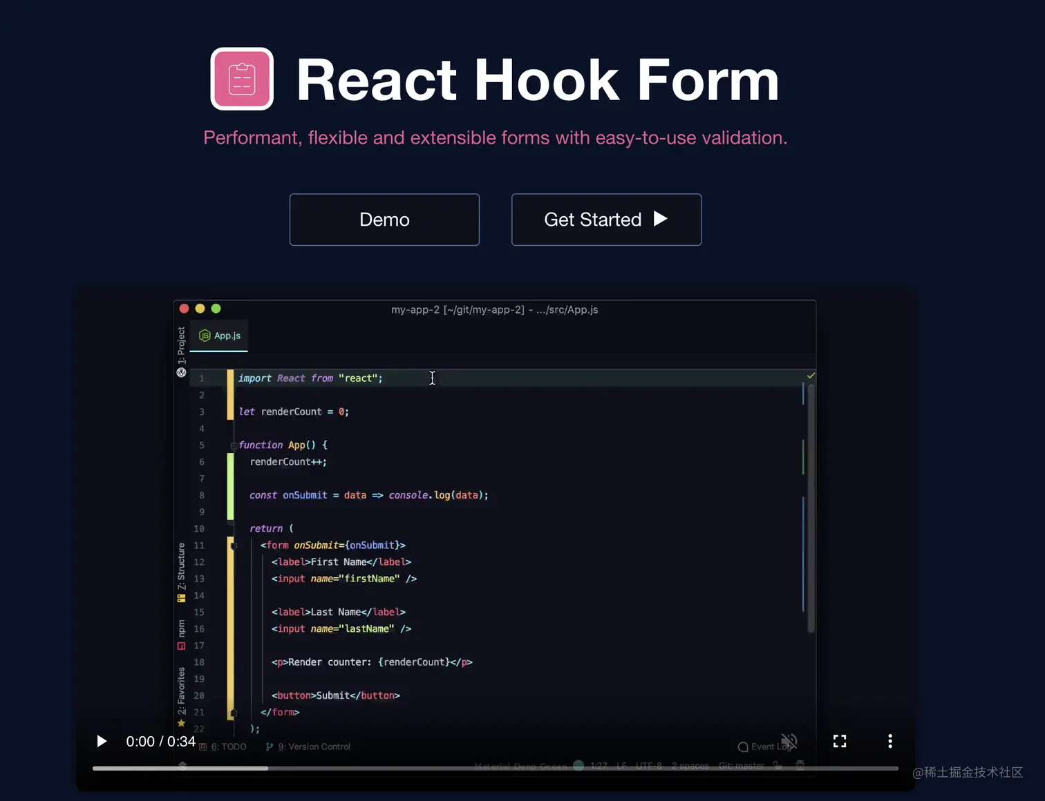 React hook form