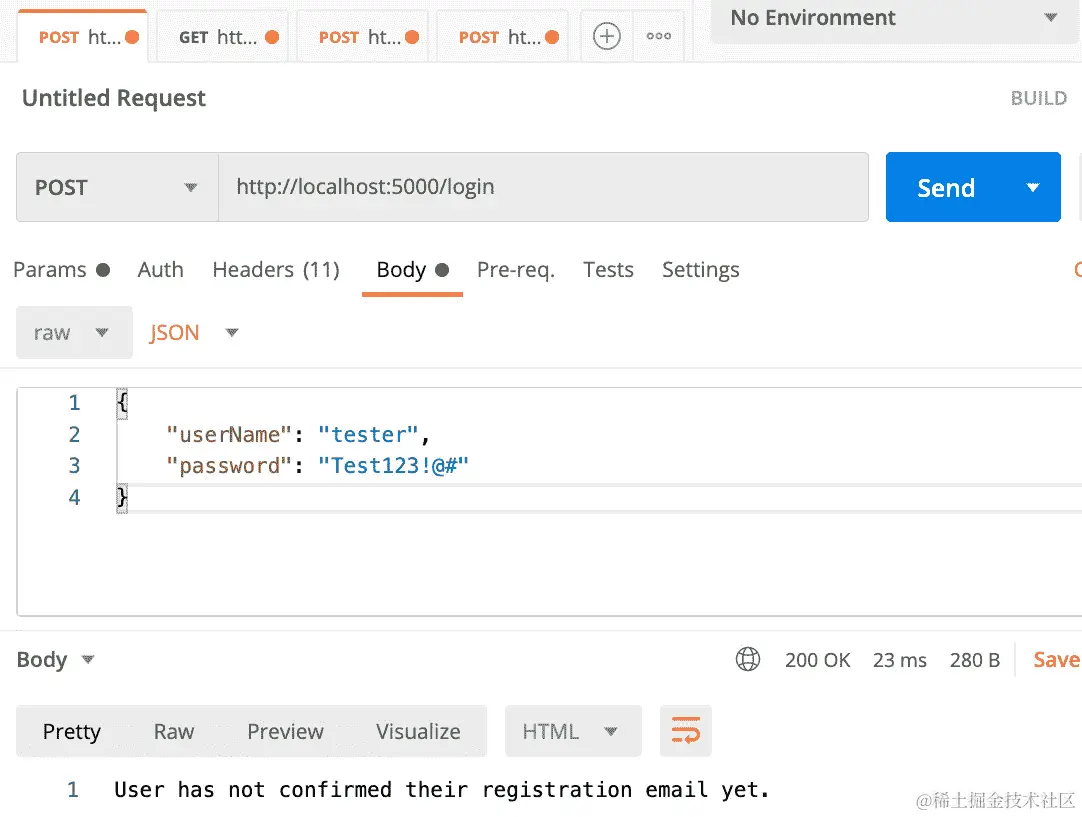 图 14.19 - 登录路线