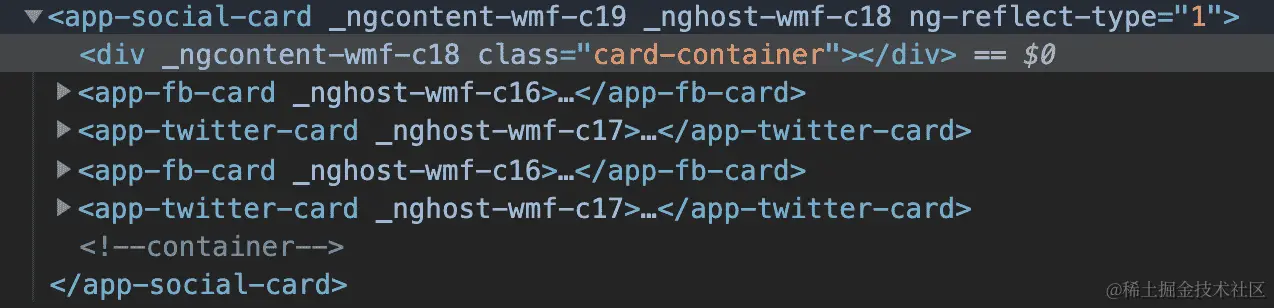 图 1.12 - 预览多个元素被添加到 ViewContainerRef