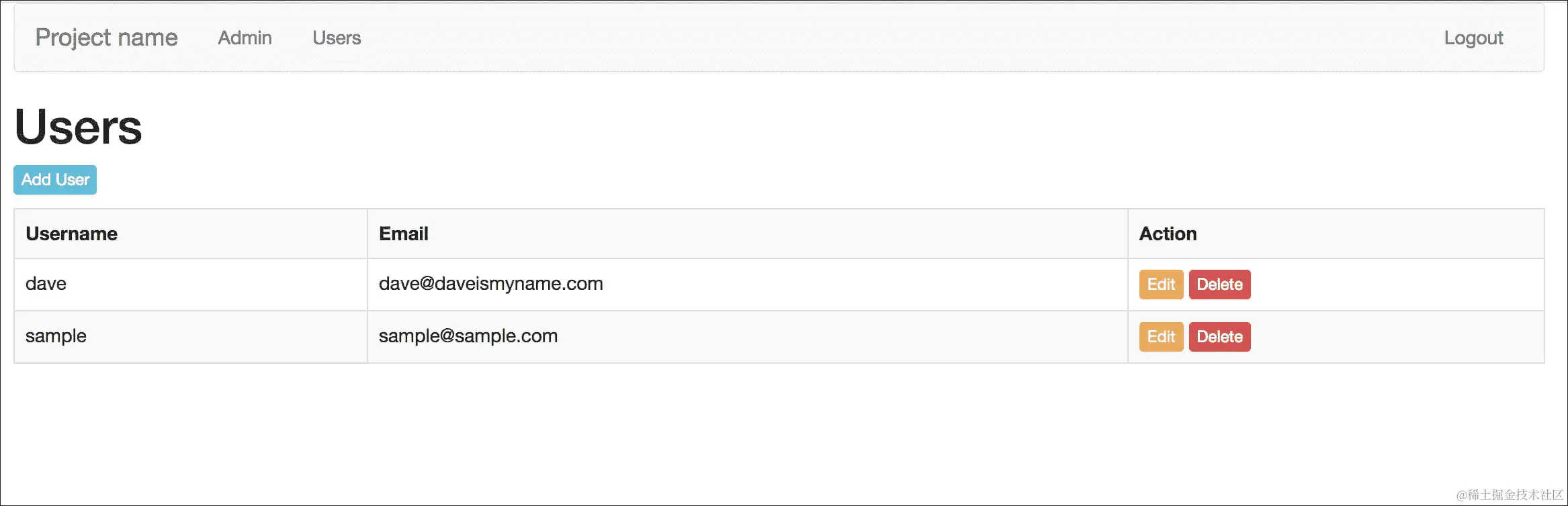 构建用户管理的 CRUD