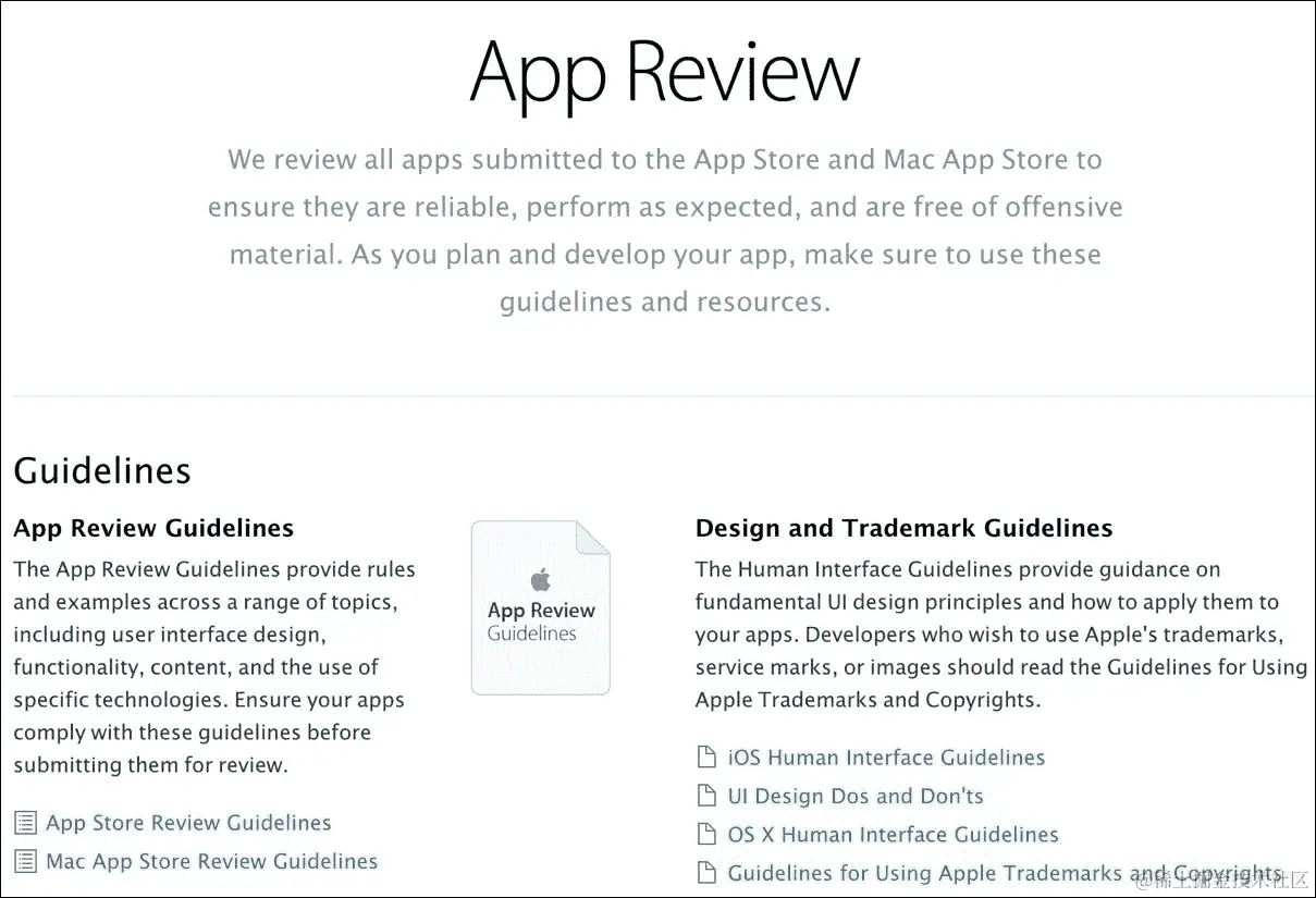 遵循 iOS App Store 审核指南