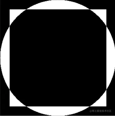 XOR operation on rectangle and circle