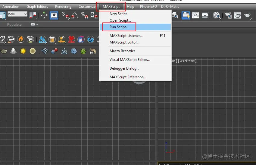 MAXScript 运行脚本
