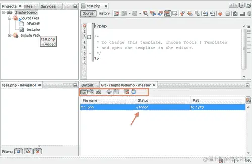 行动时间——将文件分段到 Git 存储库
