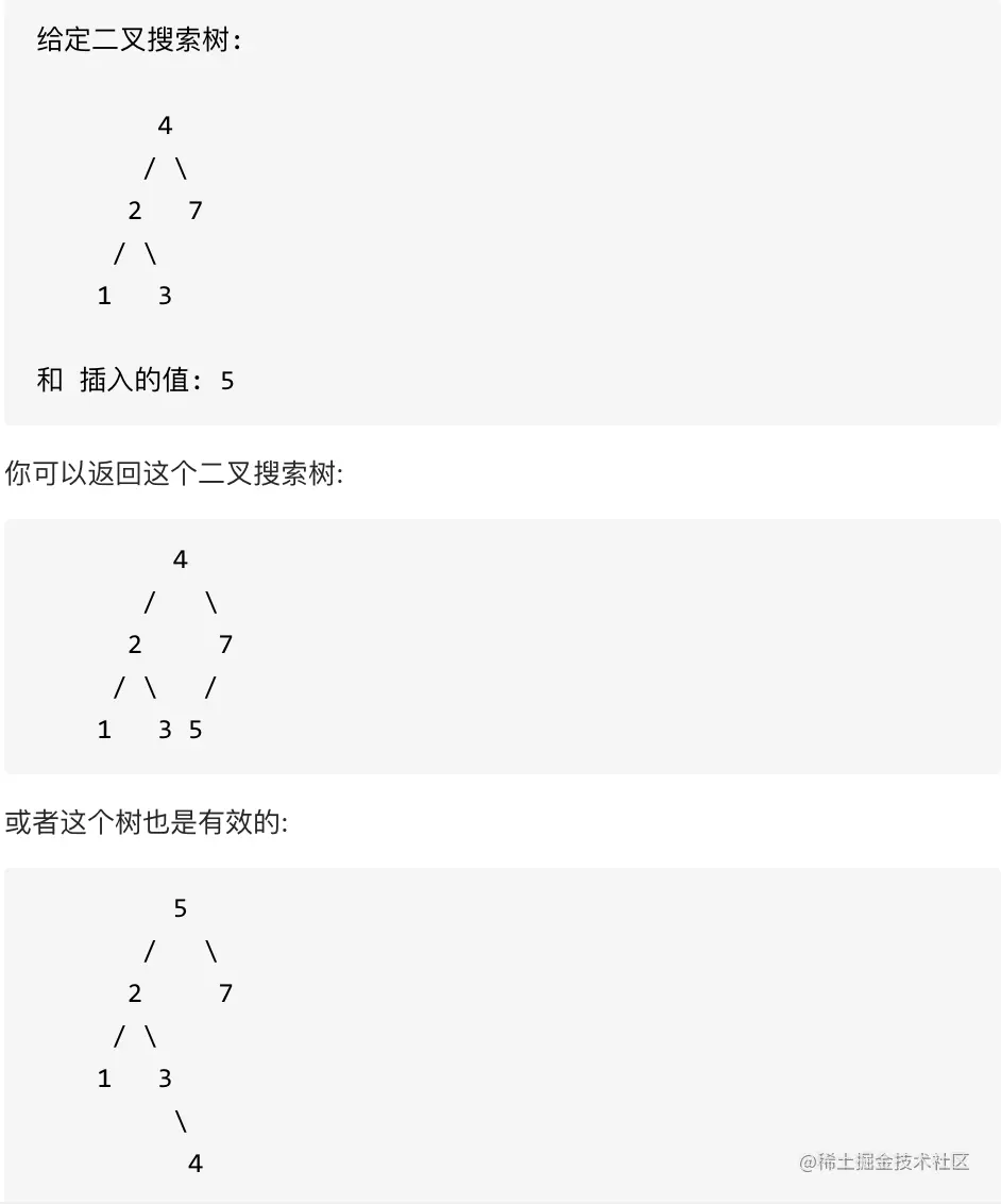 701.二叉搜索树中的插入操作