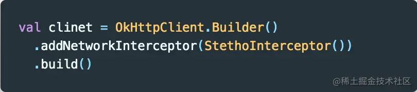 添加 Stetho 拦截器