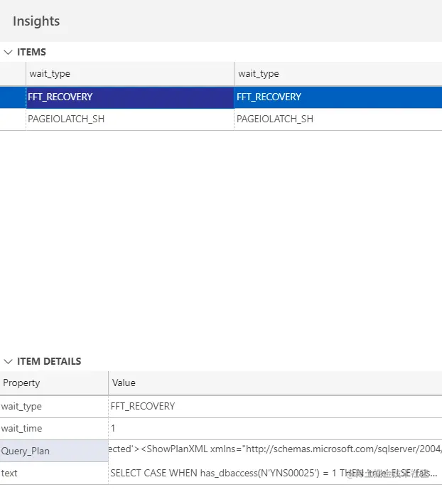 Insight detail report