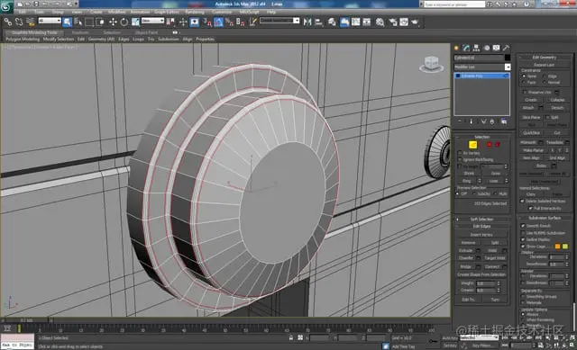 3D 工作室最大建模教程未来派螺栓枪