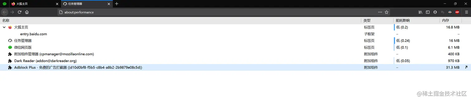 火狐任务管理器