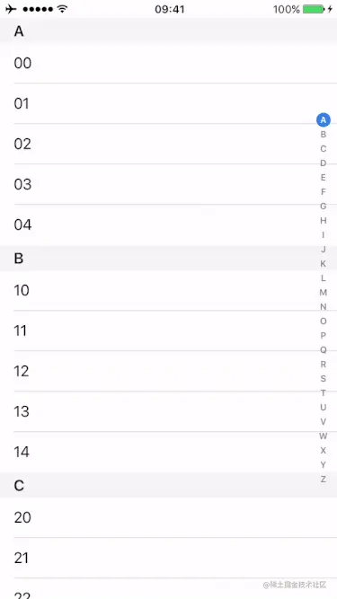 滑动tableView时.gif