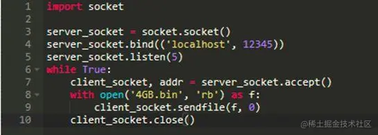 在Python 3.5中通过零用户空间内存的套接字进行文件传输