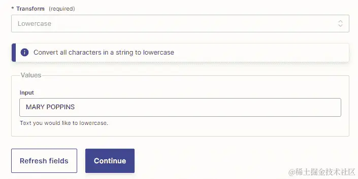 图 16.7 – 使用 Formatter by Zapier 文本动作事件将文本转换为小写字母