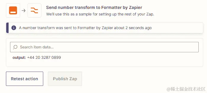 图 15.6 - 使用 Numbers 操作事件格式化电话号码时的输出值概述