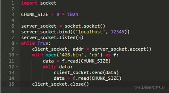 在Python 3.5中通过零用户空间内存的套接字进行文件传输