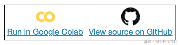 “在 Google Colab 中运行”按钮