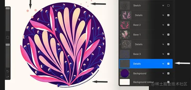 Final Details in blending on Procreate