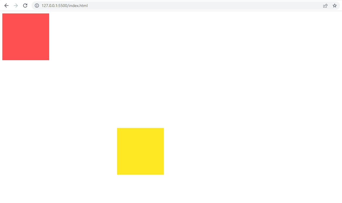 黄色方块与蓝色边框的冲突
